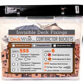 DeckWise Extreme4 Invisible Clips - 555 PRO Bucket